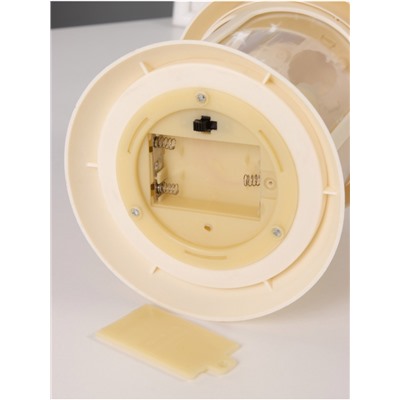 Светодиодная свеча в подсвечнике RISALUX «Свечи в звездах», LED-ночник, 1.5 Вт, 3×ААА, 12×12×23 см