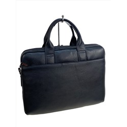 Сумка-портфель мужская из натуральной кожи, цвет чёрный