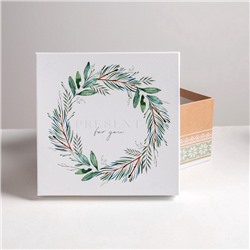 Набор подарочных коробок 5 в 1 «Зимний», 14×14×8 - 22×22×12 см, Новый год