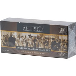 ASHLEY'S. English Breakfast 50 гр. карт.пачка, 25 пак.