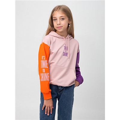 0684 роз Свитшот для девочек(116-140)