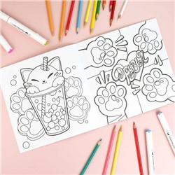 Книжка-раскраска 215х215 мм 8л "У меня лапки" "РАСКРАСЬ ТАБА-ЛАПКИ" 71054 Феникс