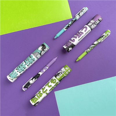 Ручка шариковая 0.7 мм "DreamWrite.Manga Anime. City" синяя в тубе 20-0264/17 Bruno Visconti