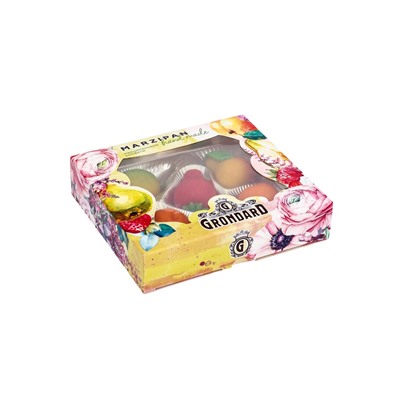 Конфеты подарочные новогодние «Миндальное лакомство» с корпусом из марципана, фрукты, 100 г