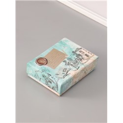 Подарочный набор для сургучной печати «Корона», печать, ручка, сургуч, 12.5×10×3.6 см