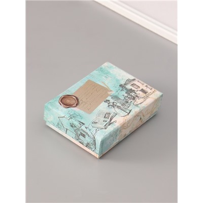 Подарочный набор для сургучной печати «Корона», печать, ручка, сургуч, 12.5×10×3.6 см