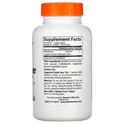 Doctor's Best, наттокиназа, 2000 FU, 270 вегетарианских капсул