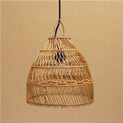 Светильник потолочный из ротанга «Эль», 1×120 Вт, Е27, 30×30×30 см