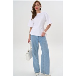Футболка с завязками Николь (белый)