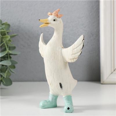 Фигурка полистоун «Танцующий гусь», 10×7×15 см