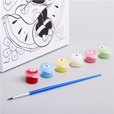 Картина по номерам для детей «Минни Маус», 21×15 см