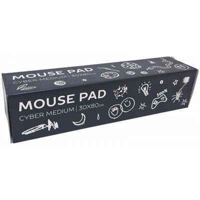 Коврик для мышки и клавиатуры 80х30 см "CYBER MEDIUM BE MINE" черный LXMSPCM-BM LOREX