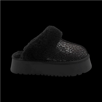 Угги (тапочки) на меху L159 черные