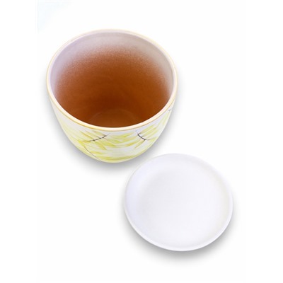 Горшок для цветов «Тропики», керамика, с поддоном, набор 4 шт.: 400 мл, 1 л, 2.5 л, 5 л