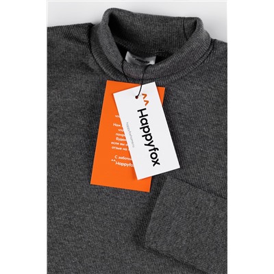 Детская базовая водолазка в рубчик Happyfox