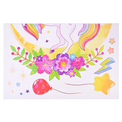 Интерьерная наклейка "Unicorn" 60x90 см, ПВХ, в пластиковом пакете с блистерным подвесом