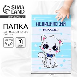Папка для медицинского полиса «Наш котёнок», 17.5×11.3 см.