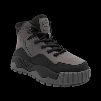 Ботинки на меху LM1100-3-2 серые