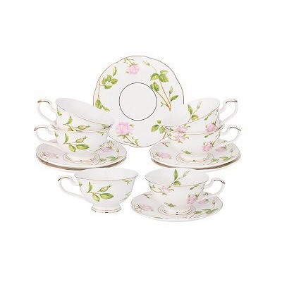 Чайный набор 12пр, на 6 перс, 270мл, ROSE VALLEY фрф LEFARD п/уп
