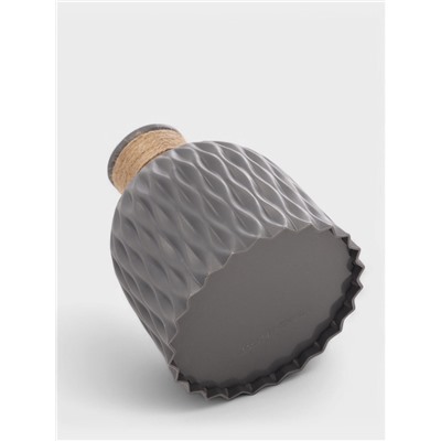 Ваза для сухоцветов Wikels, пластик, 12×14 см, серая