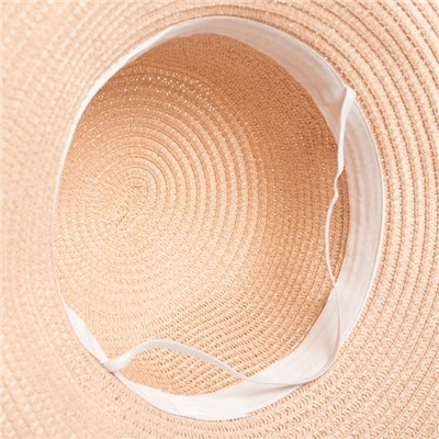 Шляпа с бантиком MINAKU, розовая, размер 56-58