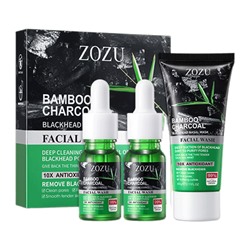 Набор от черных точек с бамбуковым углем ZOZU