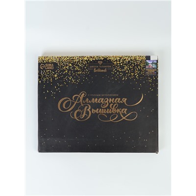 УЦЕНКА Алмазная вышивка с полным заполнением «Приключения в Париже» 40×50 см, на раме