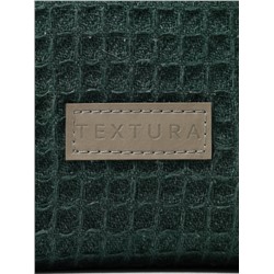 Косметичка женская на молнии TEXTURA, объёмная, большая, мягкая, зелёная