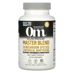 Om Mushrooms, Mushroom Master Blend, 675 mg, 80 Vegetable Capsules