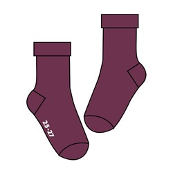 Носки трикотажные махровые для девочек