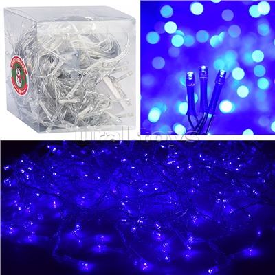 Электрогирлянда светодиодная Бахрома, 6*0,7м, 192 лампы, синий