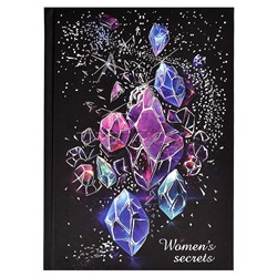 Записная книжка женщины 80 л., А5 "Блеск" А5 140х200 мм, твёрдый переплёт