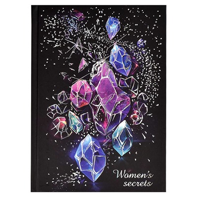 Записная книжка женщины 80 л., А5 "Блеск" А5 140х200 мм, твёрдый переплёт