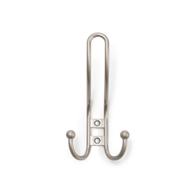 Крючок мебельный ТУНДРА TKT002 LIGHT, трехрожковый, матовый никель