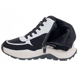 R287276152BK черн/бел Ботинки деми для мальчиков (33-37.5)/8