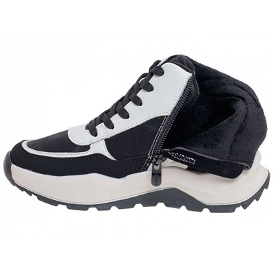 R287276152BK черн/бел Ботинки деми для мальчиков (33-37.5)/8