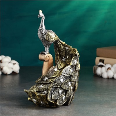 Подставка для бутылки «Павлин с хвостом», полистоун