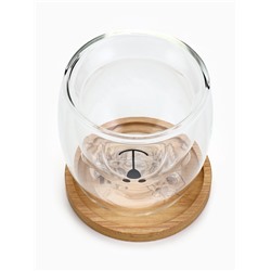 Стакан с двойными стенками и подставкой «Доброе утро, чудо», 300 мл