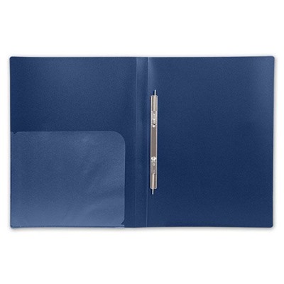 Папка скоросшиватель пластиковая с карманом синяя 0,55мм NC4455B inФОРМАТ