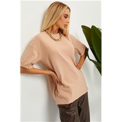 Футболка оверсайз женская ГБ4000-ФЖ (Бежевый)