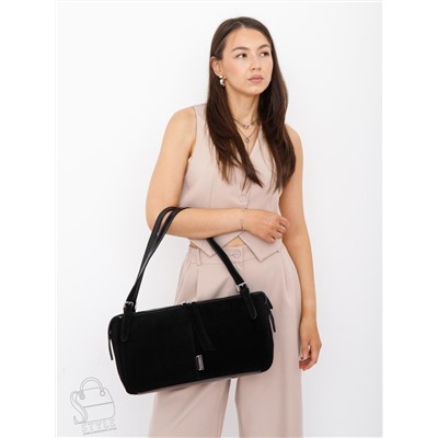 Сумка женская кожаная 91187MSS black Velina Fabbiano-Safenta