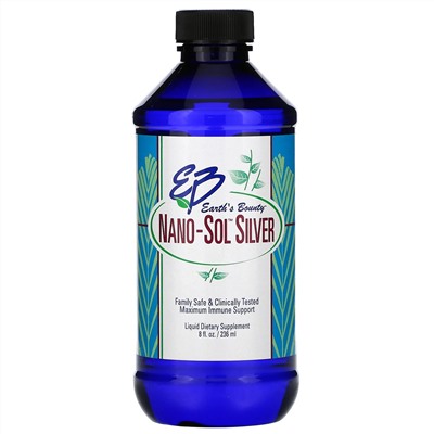 Earth's Bounty, Nano- Sol Silver, 8 fl oz (236 ml)