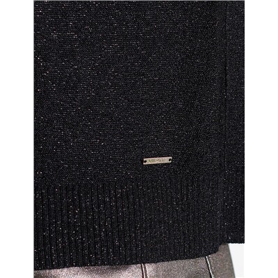 Джемпер свободный тонкой вязки из вискозы с люрексом