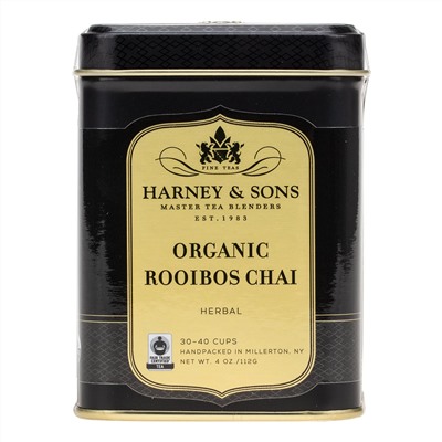 Harney & Sons, Organic Rooibos Chai, Herbal Tea, 4 oz (112 g)