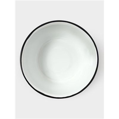 Миска эмалированная, 2 л, белая