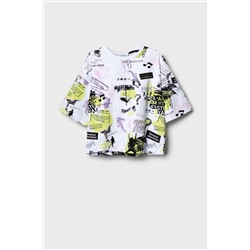 Фуфайка трикотажная для девочек (футболка) PLAYTODAY, 1240243