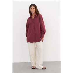 Рубашка длинная  SCT 002_BGND/Бордовый