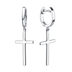 Серьги из серебра без вставки, Л-12470