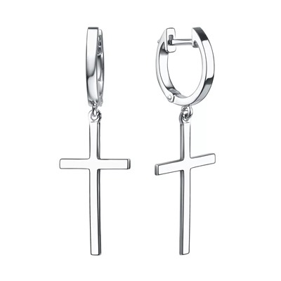 Серьги из серебра без вставки, Л-12470