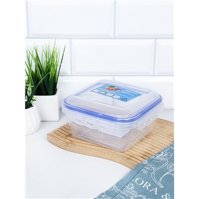 Контейнер Люкс квадратный 900 мл / ZP1024B /уп 12/96/ 757664 ДОП СКИДКА НА КОРОБ 3%